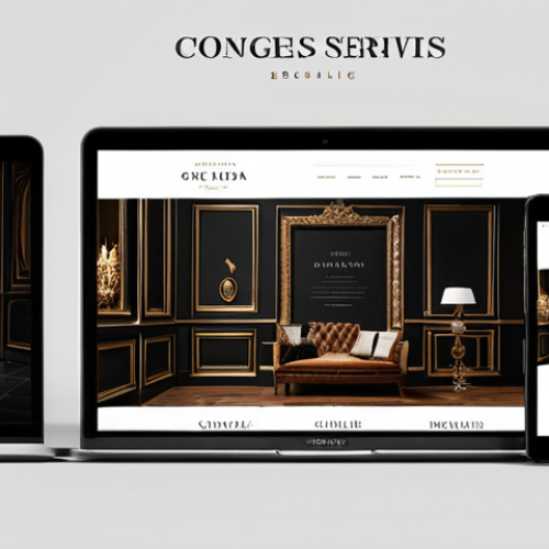 **

Elegant website design showcasing serif fonts for a luxury brand. Focus on readability, contrast, and brand image.

**