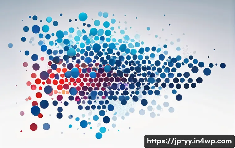 비주얼 데이터 탐색을 위한 기법 - A vibrant and detailed scatter plot visualization illustrating the correlation between sales and adv...